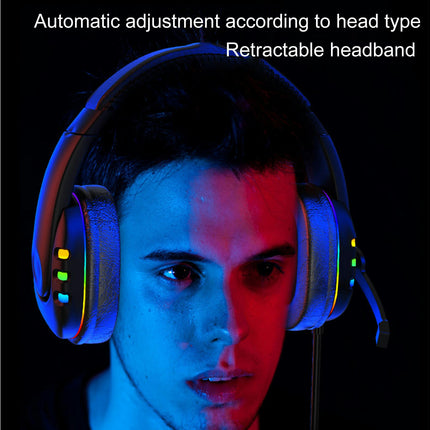 Wired Headset AK47 Earphone Noise Reduction Luminous Dynamic Headphone for Phone-1#