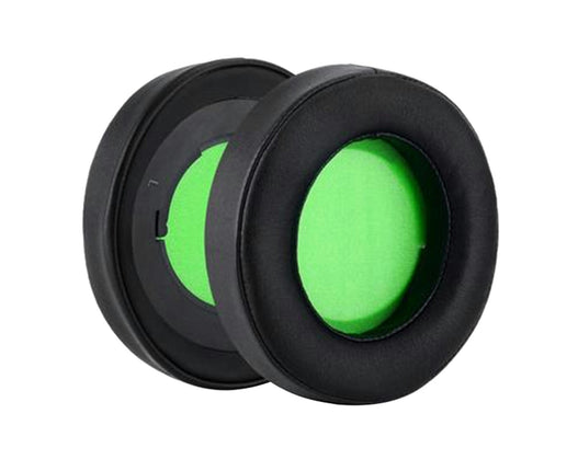 2Pcs Oval Ear Pads Headphone Cover Earmuff Replacement for Razer Kraken 7.1 V2/Pro V2-Black Green