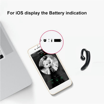 Ear Hook Wireless Bluetooth-compatible Earphone C7 1Pc Bone Conduction Stereo Headphone-Black