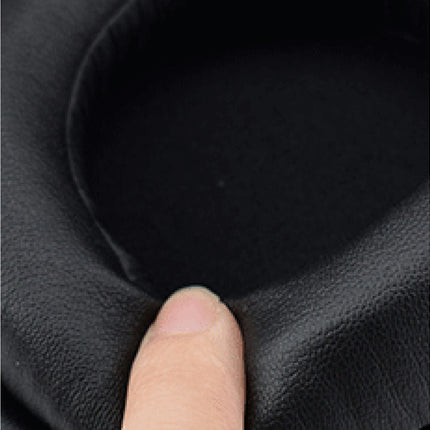 Dust-proof Ear Pads Faux Leather Elastic Headphone Earmuff for ATH-SJ33/SJ55/ES7/ESW9-Black