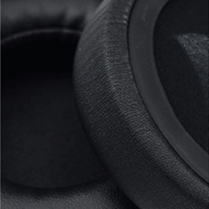 Dust-proof Ear Pads Faux Leather Elastic Headphone Earmuff for ATH-SJ33/SJ55/ES7/ESW9-Black