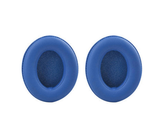 1 Pair Headset Accessory Soft Faux Leather Headphone Ear Pads for Beats-Studio 2.0/3.0-Blue