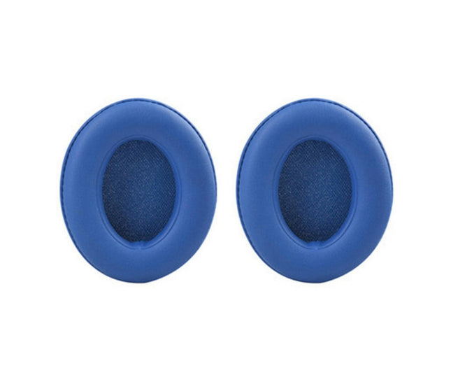 1 Pair Headset Accessory Soft Faux Leather Headphone Ear Pads for Beats-Studio 2.0/3.0-Blue