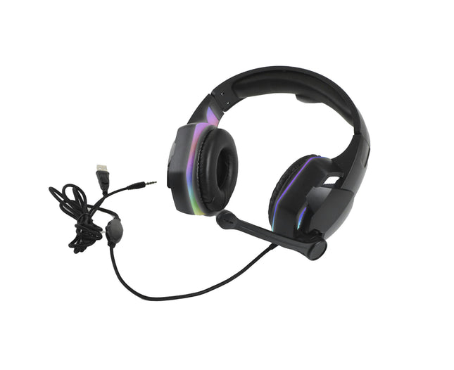 G2000 Noise Reduction Headphone Stereo Sound Wired Gaming Headset for Home-Colorful Light