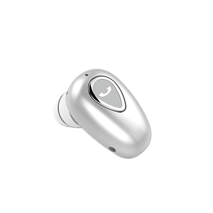 Mini YX01 Single In-Ear Headset  High Clarity Call Bluetooth 4.1 Earphone with Microphone-Silver