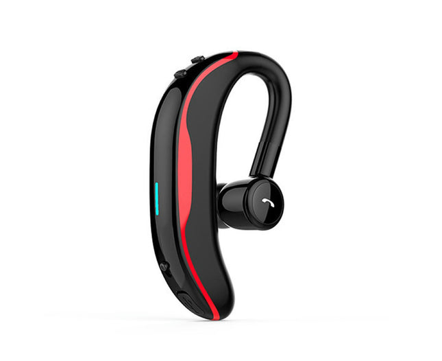 1Pc Earhook Earphone f600 Wireless Bluetooth-compatible Hands-free Sports Headset-Red