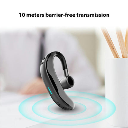 1Pc Earhook Earphone f600 Wireless Bluetooth-compatible Hands-free Sports Headset-Red