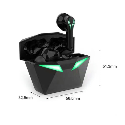 Bluetooth5.1 HiFi Gaming Earbud for Running KW-01 Wireless Noise Reduction Earphone-Black