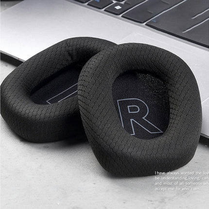 Earcaps Headset Replacement Earmuffs Breathable Mesh Ear Pads for Logitech G733 Headphone-Black