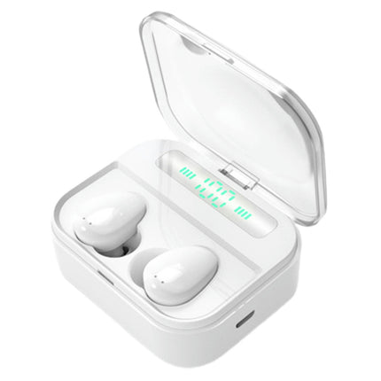 1 Set Waterproof ABSWireless Headphone for Sports  Bluetooth-Compatible Headset-White