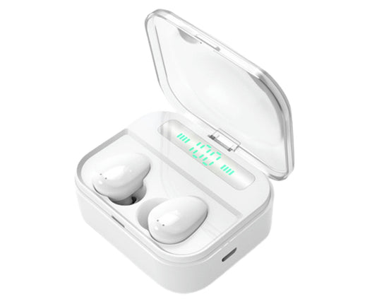 1 Set Waterproof ABSWireless Headphone for Sports  Bluetooth-Compatible Headset-White