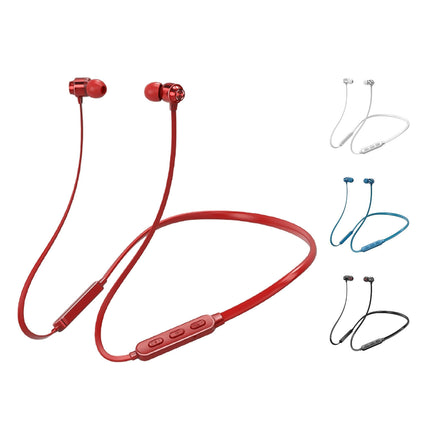 Sports Music In-Ear Earphone Wireless Stereo Headset with Line Control Earbuds-Blue