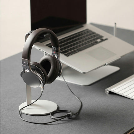 Bracket Desktop Headphone Display Rack Aluminium Alloy Headset Stand Holder-Silver