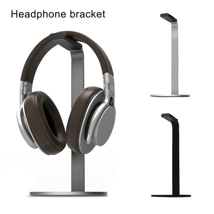 Bracket Desktop Headphone Display Rack Aluminium Alloy Headset Stand Holder-Silver