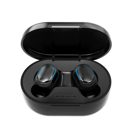 IPX7 Waterproof 9D Sports Earbuds A7S/E7S Bluetooth-compatible 5.0 Wireless Earphone-Black