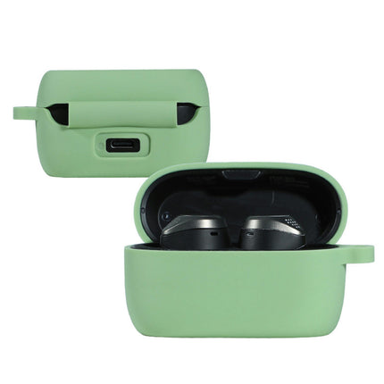 Silicone Full Protective Earphone Bag Soft Protector Case Cover for Elite 75T-Matcha Green^