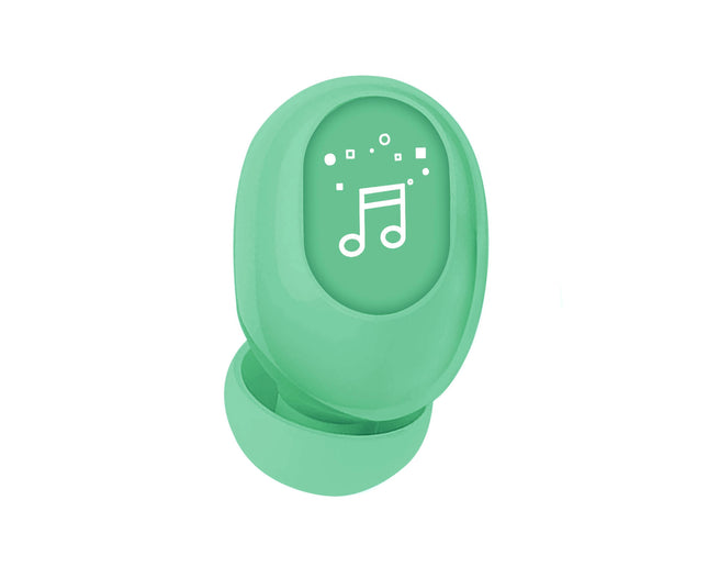 Bluetooth 5.0 Mini True Wireless Stereo Earbud F911 Wireless Ergonomic Headphones-Green