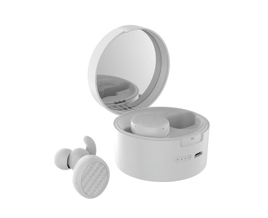 XW-T9 True Wireless Bluetooth Earphone 5.0 Earbuds with Storage Box Makeup Mirror-White