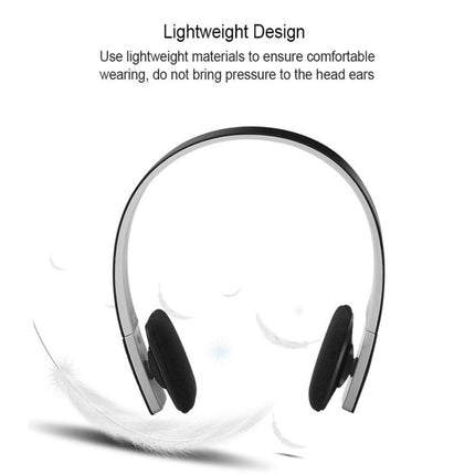 LC 8200 Retractable Adjustable Lightweight Headset Wireless Bluetooth-compatible Headphone-White