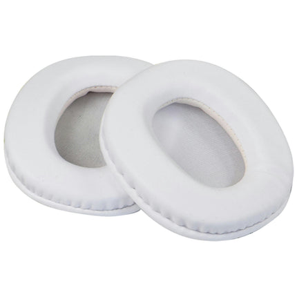 1 Pair Ear Pads Soft Faux Leather Sponge Headphone Headset Accessories for Sony-White