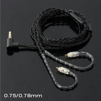 JCALLY Wear-resistant Release-water Copper Braided Headphone Earphone Cable with B/C/MMCX Pin-B