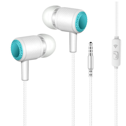 Dual Moving Coil Stereo Coaxial 4 Units Earphone 3.5mm Wired Heavy Bass Earbuds-Blue