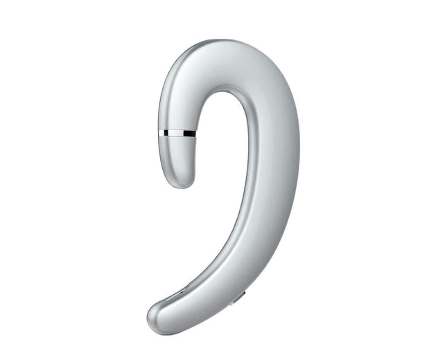 1Pc Ear-hook Earphone P2 Bone Conduction Music Bluetooth Earphone with Microphone-Silver