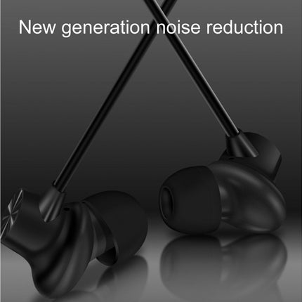 In-Ear ABS Magnetic Bluetooth-compatible 5.0 Earphone G03S Stereo Neckband Headphone-Black