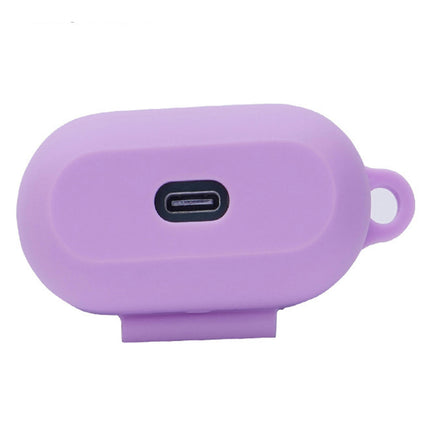 Shockproof Protective Sleeve Silicone Practical Protective Sleeve for QCY T10-Light Purple