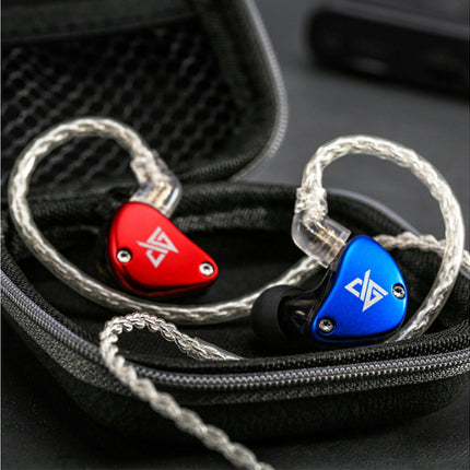 1 Pair In Ear Earphone Stereo Music Headset RT-5 Dynamic HiFi Sport Headphone-Blue & Red