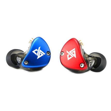 1 Pair In Ear Earphone Stereo Music Headset RT-5 Dynamic HiFi Sport Headphone-Blue & Red