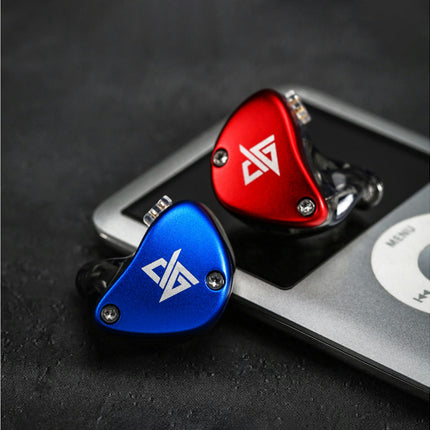 1 Pair In Ear Earphone Stereo Music Headset RT-5 Dynamic HiFi Sport Headphone-Blue & Red