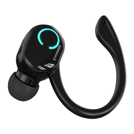 HIFI Stereo Earphone L15 Wireless Monaural Headset Hanging Sports Ear Headphones-Black