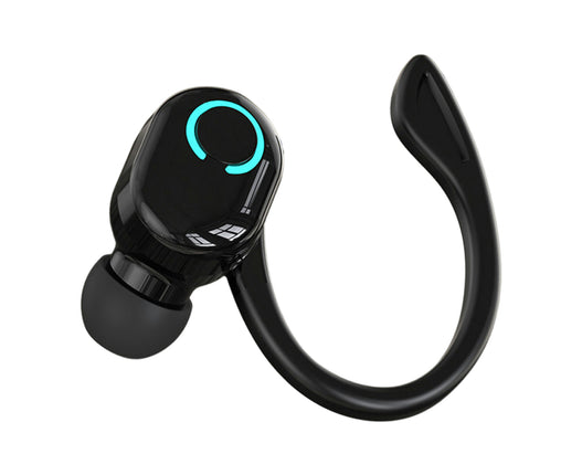 HIFI Stereo Earphone L15 Wireless Monaural Headset Hanging Sports Ear Headphones-Black