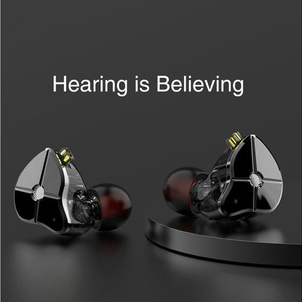 In-Ear Wired HiFi Moving Iron Music Earphone TRN ST1 Detachable  Sports Headset-Black