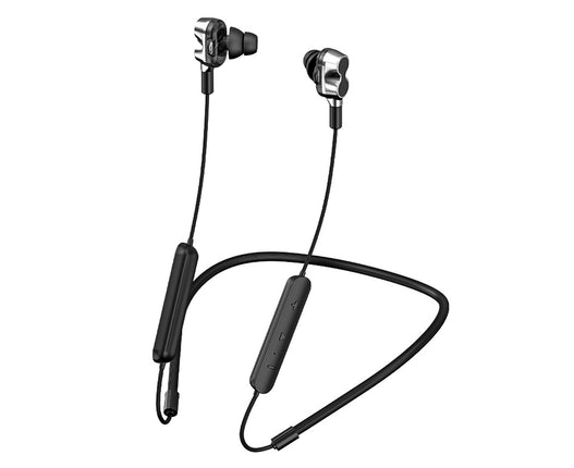 5.0 Stereo Hanging Neck Earphone BT-91 Bluetooth-compatible Dual Motion Sport Gaming Earbud-Grey