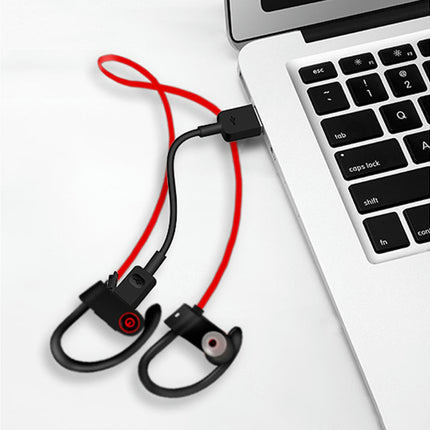 U8 Waterproof Bluetooth-compatible Earphone Built-in Mic Touch Control Sports Earphone-Red