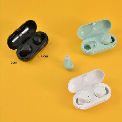 Mini In-ear N70 Bluetooth-compatible 5.0 Headset Stereo Wireless Sports Business Earphones-White