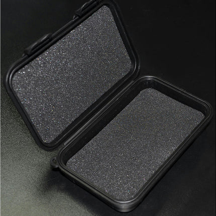 Portable Earphone Storage Case Square Cable Earbuds Carrying Box Protector-Black