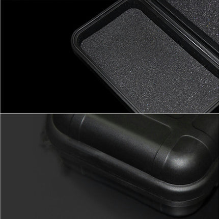 Portable Earphone Storage Case Square Cable Earbuds Carrying Box Protector-Black