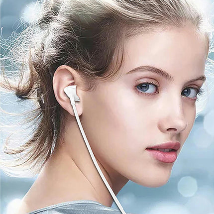 6D Mega Bass Universal 3.5mm In-ear Wired Earbud Gaming Earbud for Running-White