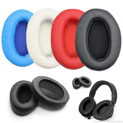 1Pair Soft Earmuffs Headphone Protective Cover Replacement Headset Accessory-Blue