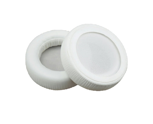 Faux Leather Elastic Headphone Earmuff Dust-proof Ear Pads for ATH-SJ33/SJ55/ES7/ESW9-White