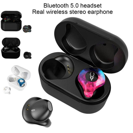 3D Stereo Waterproof Earphone X12 Pro Bluetooth-compatible 5.0 Wireless Sports Earbuds-Black