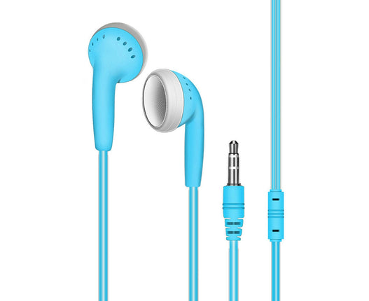 Universal 3.5mm Plug In-ear Candy Color Wired Earphones for Phone MP3 Laptop-Blue