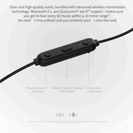 TRN BT3S 0.75/0.78mm/MMCX/A2DC/IE80 HiFi Earphone Bluetooth-compatible  Headse 4.2 Cable-mmcx