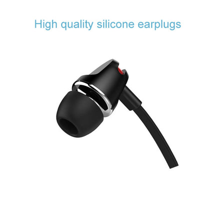 Jv23 Flat Wire In-Ear Earphone 3.5mm Stereo Heavy Bass Stereo Headphone with Mic-White