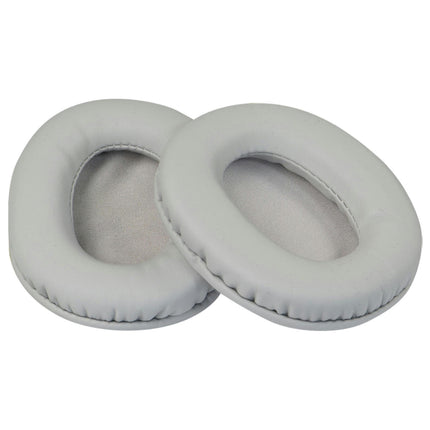 1 Pair Soft Headset Accessories Faux Leather Sponge Headphone Ear Pads for Sony-Grey