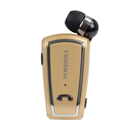 1Pc Fineblue F-V3 Wireless Earbud Bluetooth-compatible 4.0 Retractable In-ear Earphone-Golden