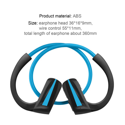 1 Set Wireless Headset Audio Accessories Waterproo Bluetooth-compatible 4.1 Wireless Earbud-Blue